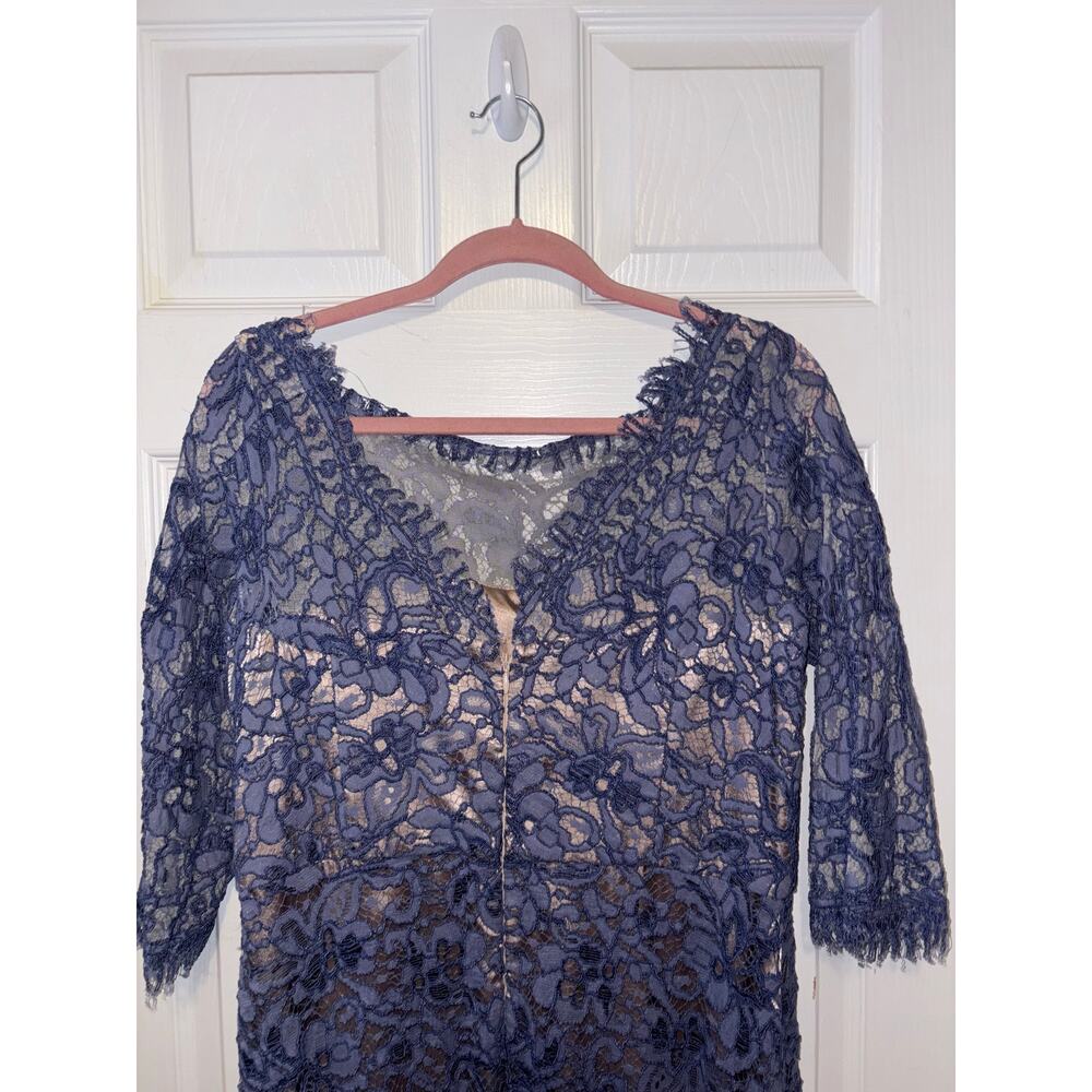JS Collection mother of the bride blue lace dress size 14 - Picture 5 of 9